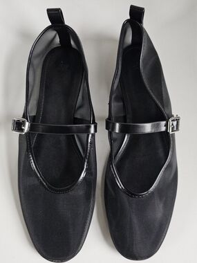 H&M Black Mesh Mary Janes